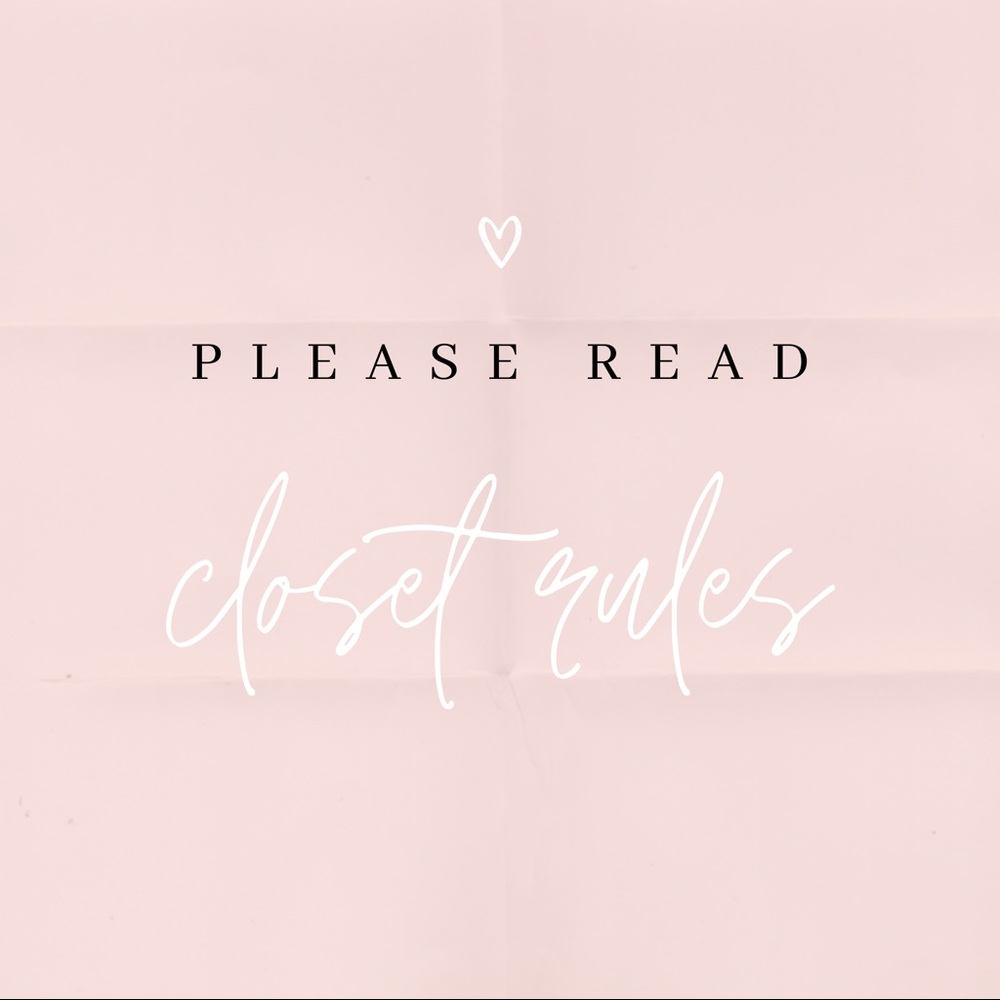 [ C L O S E T • R U L E S ] 💕